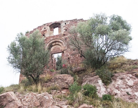 abertis to finance the restoration of the castle at Sant Genís de Rocafort on the hills in Martorell Spain