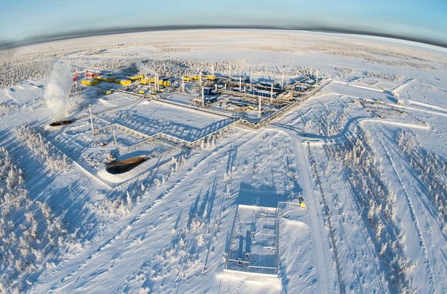 Achimgaz continues to produce gas despite the freezing temperatures of minus 50 degrees in Novy Urengoy 