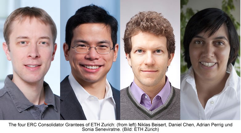 ETH Zurich researchers to receive almost CHF 9 million grant from European Research Council (ERC)