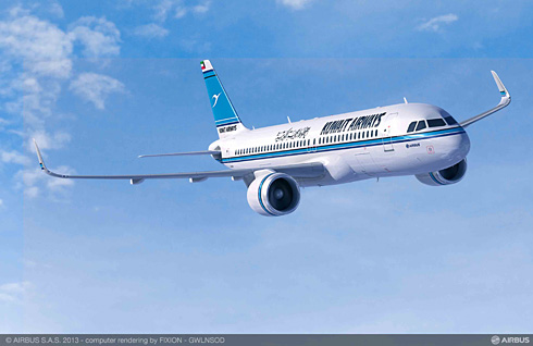 Kuwait Airlines firms up commitment for 25 Airbus aircraft: A320neo (c) Airbus
