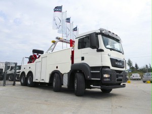 MAN delivered nine TGS 8x4 chassis for heavy recovery vehicles to service Sochi, Russia