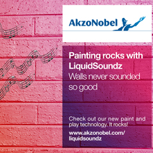 Paint pioneers AkzoNobel to launch ultrasonic coating that turns surfaces into surround sound speakers