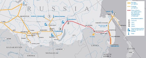 Developing gas resources and shaping gas transmission system in Eastern Russia