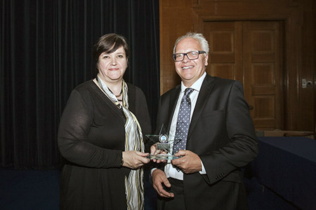 Christine Ball with Paul Newdick CBE QC (Hons), Chairman of LawWorks Board of Trustees