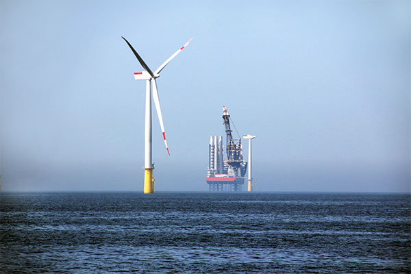 DanTysk offshore wind farm project reached the halfway stage: 40 out of the total of 80 wind turbines erected