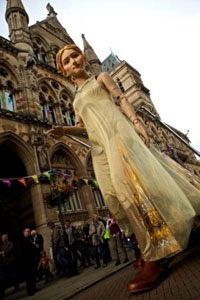 A six-metre-high puppet of Lady Godiva to stride across the University of Warwick campus to mark the opening of the International Federation for Theatre Research World congress 