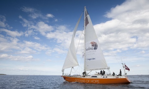 Hempel Yacht supplied free paint to support local initiative to refit the yacht for Oceans of Hope, the Sailing Sclerosis project