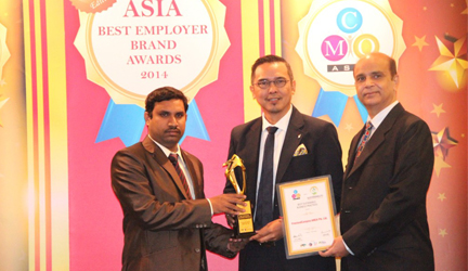 FrieslandCampina won Asia Pacific Best Sustainable Business Practice Award at the 4th CMO Asia Sustainability Excellence Awards 2014 in Singapore 