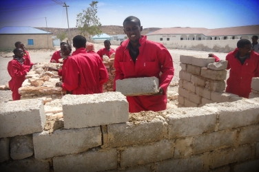 Trainees in Ely, Somalia participate in a vocational training as part of the Joint Shipping Initiative funded UNDP “Alternative Livelihoods to Piracy in Puntland and Central Regions of Somalia” programme.