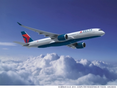 A350-900, Delta Air Lines. Delta Air Lines has placed a firm order for 50 new Airbus widebody aircraft, 25 A350-900 and 25 A330-900neo aircraft. Rolls-Royce Trent 7000 engines will power the Airbus A330neo aircraft and Trent XWB engines will power Airbus A350 XWB aircraft. (c) Airbus