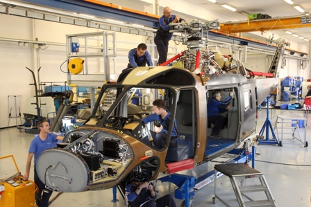 Finmeccanica's AgustaWestland announced that the new generation AW169 light intermediate 4.5-tonne class helicopter has entered full scale production 