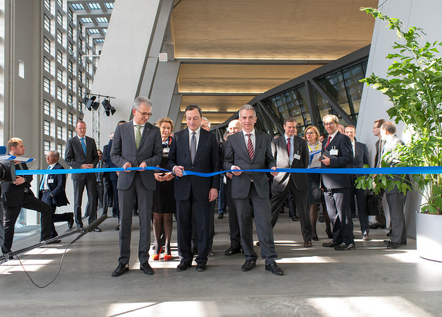 The European Central Bank (ECB) inaugurated its new premises on the site of the Grossmarkthalle, Frankfurt’s former wholesale market hall 