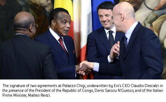 Eni confirms its historical commitment in Congo with the signature of two agreements at Palazzo Chigi