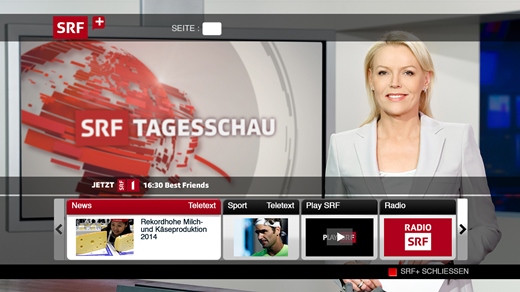 Swisscom TV 2.0 now allows viewers at home to enhance programmes according to their needs with HbbTV