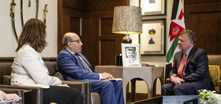 EBRD president Sir Suma Chakrabarti and His Majesty King Abdullah held discussions in Jordan about economic support for the Hashemite Kingdom  