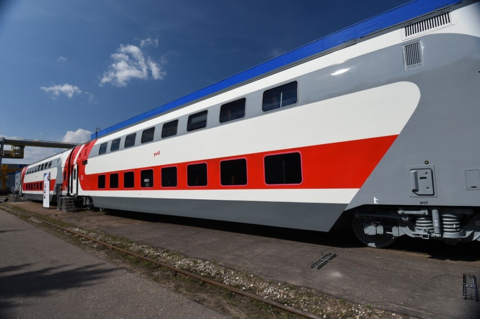 Transmashholding: Tver Car Building Plant delivers the first train of double-deck carriages with seating accommodation to JSC Federal Passenger Company