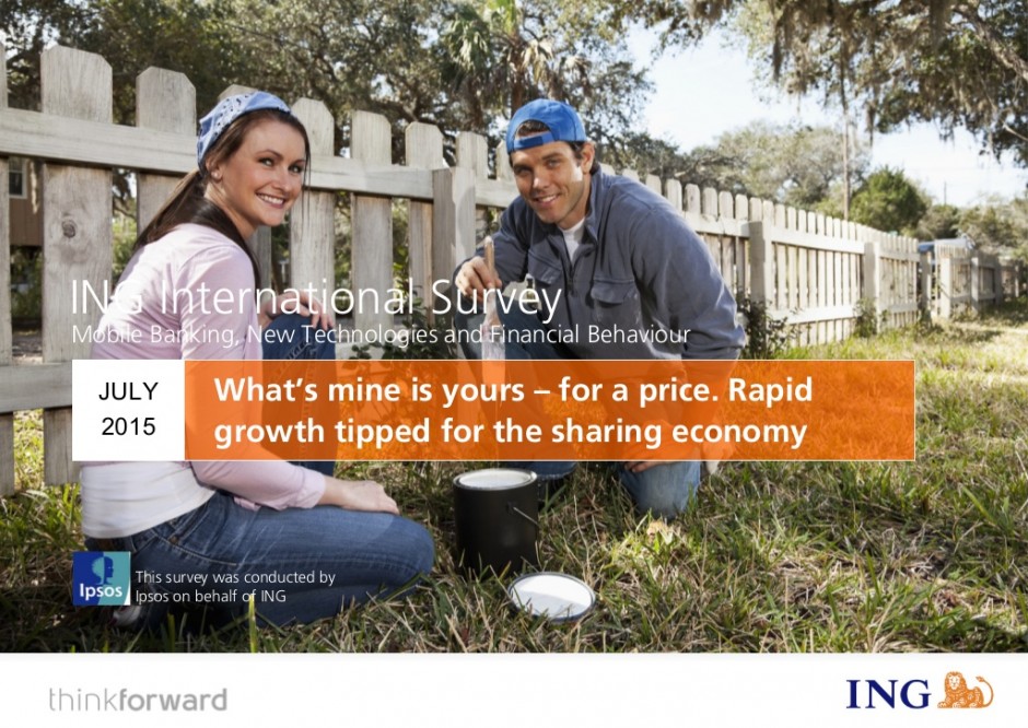 ING study: European countries lead the way in the sharing economy 