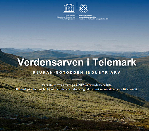 Hydro contributes new website industriarven.no to celebrate the addition of Notodden and Rjukan to the UNESCO World Heritage List 