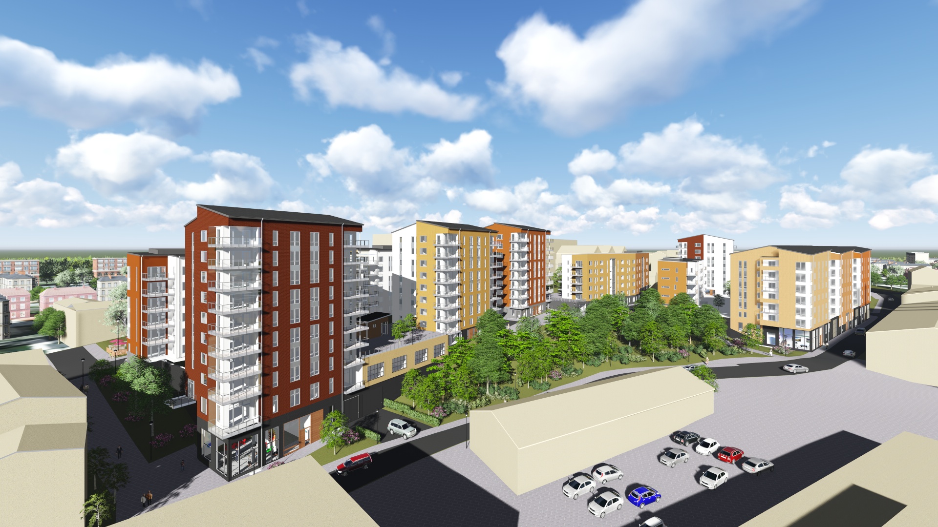 Skanska partners with Lundbergs to build 392 rental apartments in Norrköping, Sweden