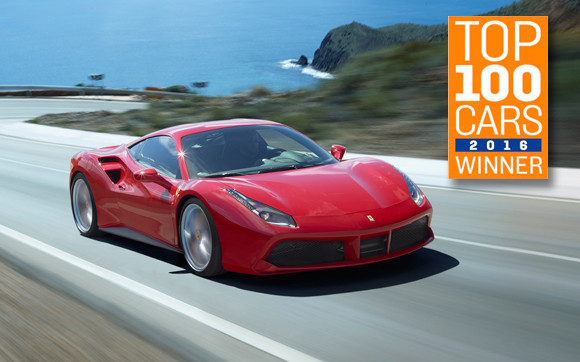 Ferrari 488 GTB won the Supercars category of The Sunday Times Top 100 Cars 
