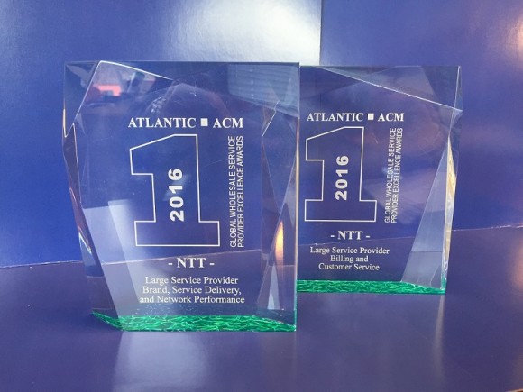 NTT Communications Corporation recognized by ATLANTIC-ACM with 2016 Global Wholesale Service Provider Excellence Awards  
