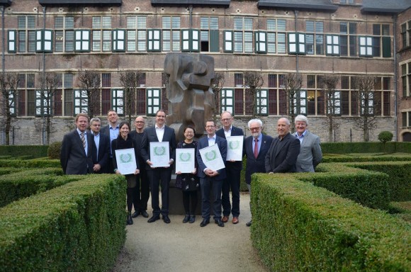 The Winners of the 2016 PCV2 Research Award with the Members of the Review Board and Representatives of Boehringer Ingelheim.