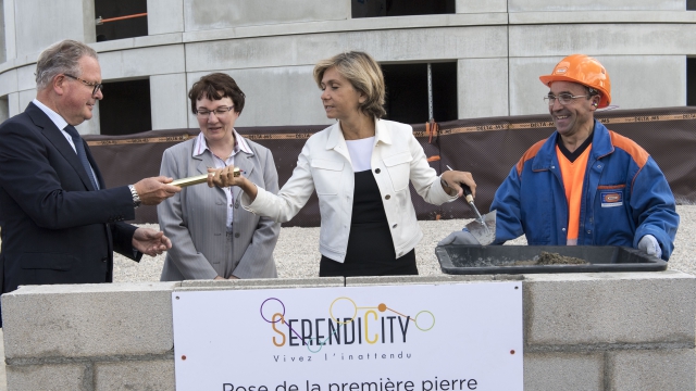 The foundation stone of the largest student housing development currently under construction in France laid at a ceremony on May 25, 2016  