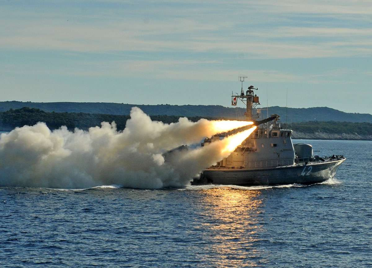 Saab: successful live firing of the RBS15 surface-to-surface missile system by the Croatian Navy 