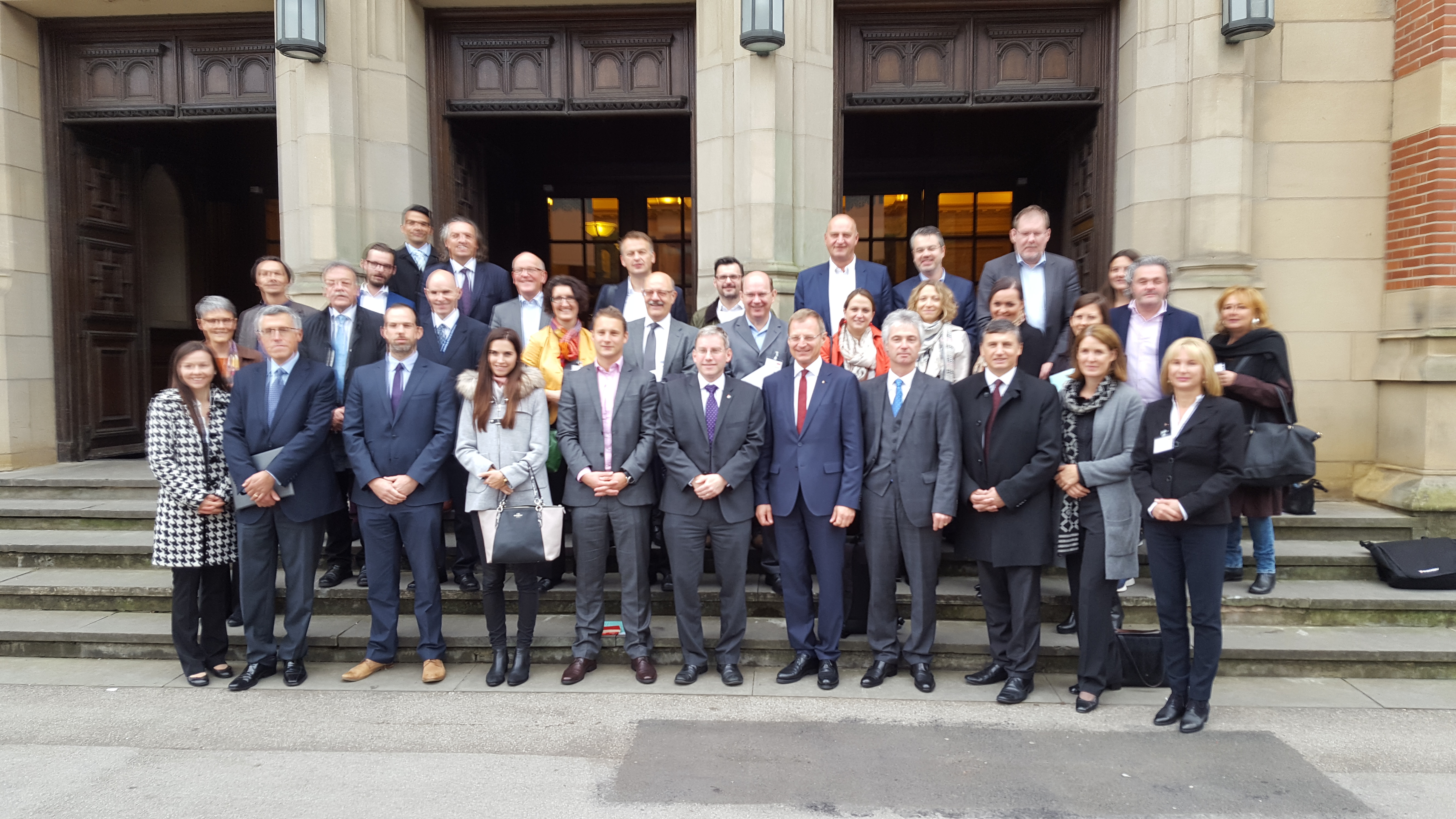 Upper Austrian Regional Government delegates on a visit to University of Birmingham's Interdisciplinary Research Centre for Materials Processing 