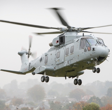 First AgustaWestland AW101 Merlin Mk4 successfully completed its maiden flight in southwest England 