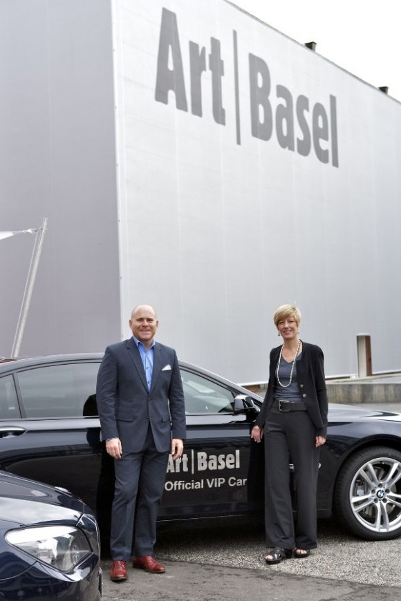 BMW at Art Basel with Annette Schönholzer and Marc Spiegler, Directors of Art Basel. (06/2012)
