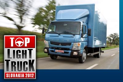 Über 2200 Leser der slowakischen Zeitschrift Transport and Logistics wählten den Fuso Canter unter sieben nominierten Leicht-Lkw zum „Top Light Truck Slovakia 2012“. Fotonummer: 12A1266 Dateigröße: 0,521 MB Dateigröße, niedrig: 0,020 MB Datum: 20.11.2012
