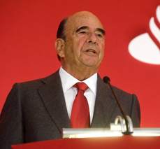 El Presidente de Banco Santander, Emilio Botín