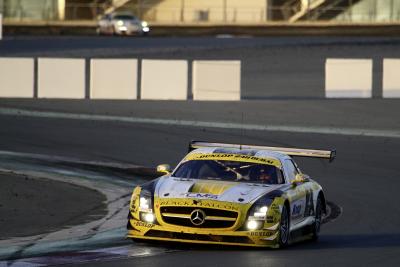 Erfolgreicher Start in die Motorsportsaison 2013 für AMG Kundensport: SLS AMG GT3 wiederholt Vorjahreserfolg beim 24 Stunden-Rennen von DubaiFotonummer: 13C1_08 Dateigröße: 3,027 MB Dateigröße, niedrig: 0,015 MB Datum: 14.01.2013