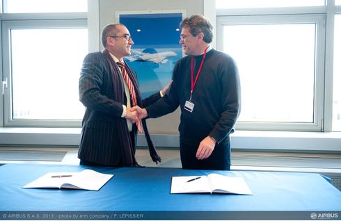 Left to right: Marc Jouenne Head of HR, Airbus in France and Marc Houalla, ENAC’s Director (c) Airbus