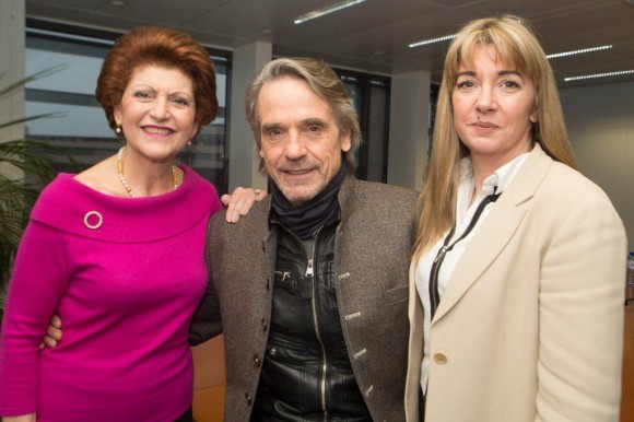 Androulla Vassiliou, Jeremy Irons and Trashed director Candida Brady