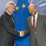 Martin SCHULZ - EP President meets with Ramon Luis VALCARCEL, President of the Committee of the Regions