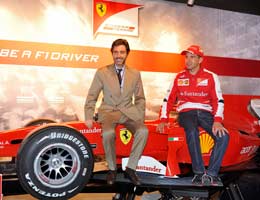 Scuderia Ferrari test driver Marc Gené opened Ferrari Store in Las Rozas, near by Madrid