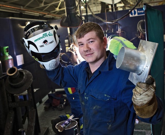 Alstom welding apprentice one step closer to being named Britain’s most talented trainee welder