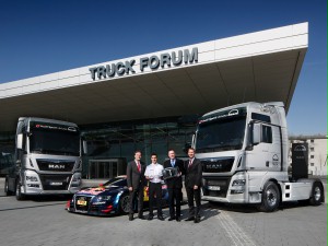 Audi Sport relies on MAN´s eco-friendly trucks