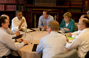 G8 leaders at the summit in Lough Erne