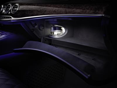 Mercedes-Benz S-Class interior. As a world first, the new S-Class is equipped with "active perfume atomisation" as part of the AIR BALANCE package.