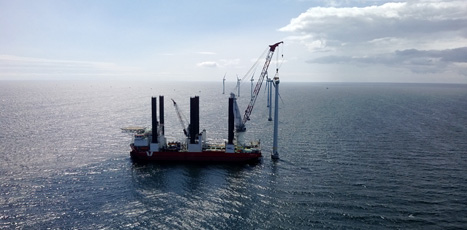 Vestas first eight V112-3.0 MW offshore turbines installed on the 48MW offshore project in Kårehamn, Sweden