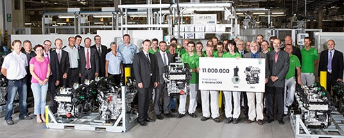 ŠKODA announced it produced eleven-millionth engine in its history