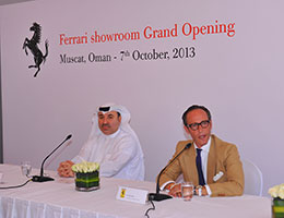 Ferrari opened showroom in Muscat, Sultanate of Oman