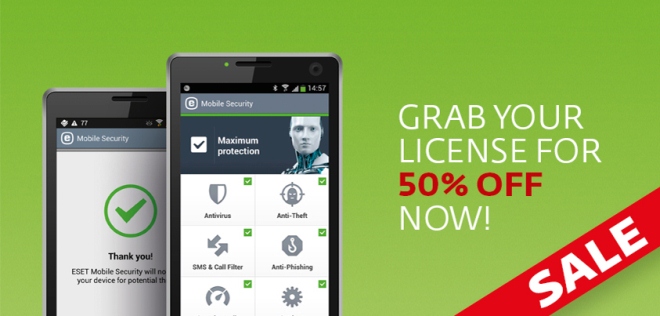 ESET’s premium mobile security solution for Android smartphones and tablets ESET Mobile Security offered at 50% off before Mobile World Congress in Barcelona 