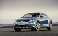 Volkswagen T-ROC concept car with two removable roof halves debuts at Geneva International Motor Show 