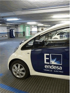 E-Parking project installed at the company's headquarters in Barcelona.