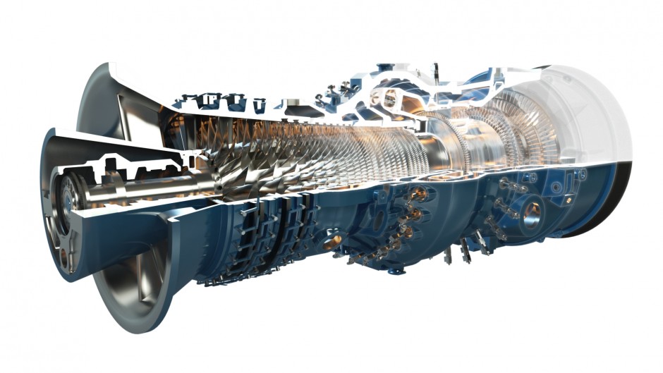 3D view of GT24/26 Gas Turbine