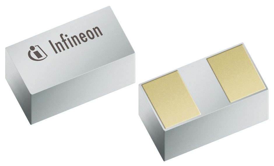 SG-WLL-2-1 With an average of 10-30 TVS diodes used in typical consumer electronics products Infineon's SG-WWL-2-1 package enables a small size with no sacrifice in performance.